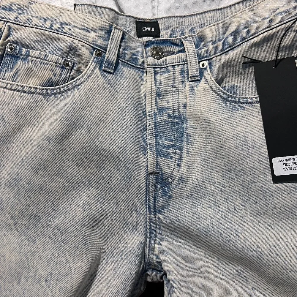 NWT Edwin Hana Ankle Jeans in Cielo